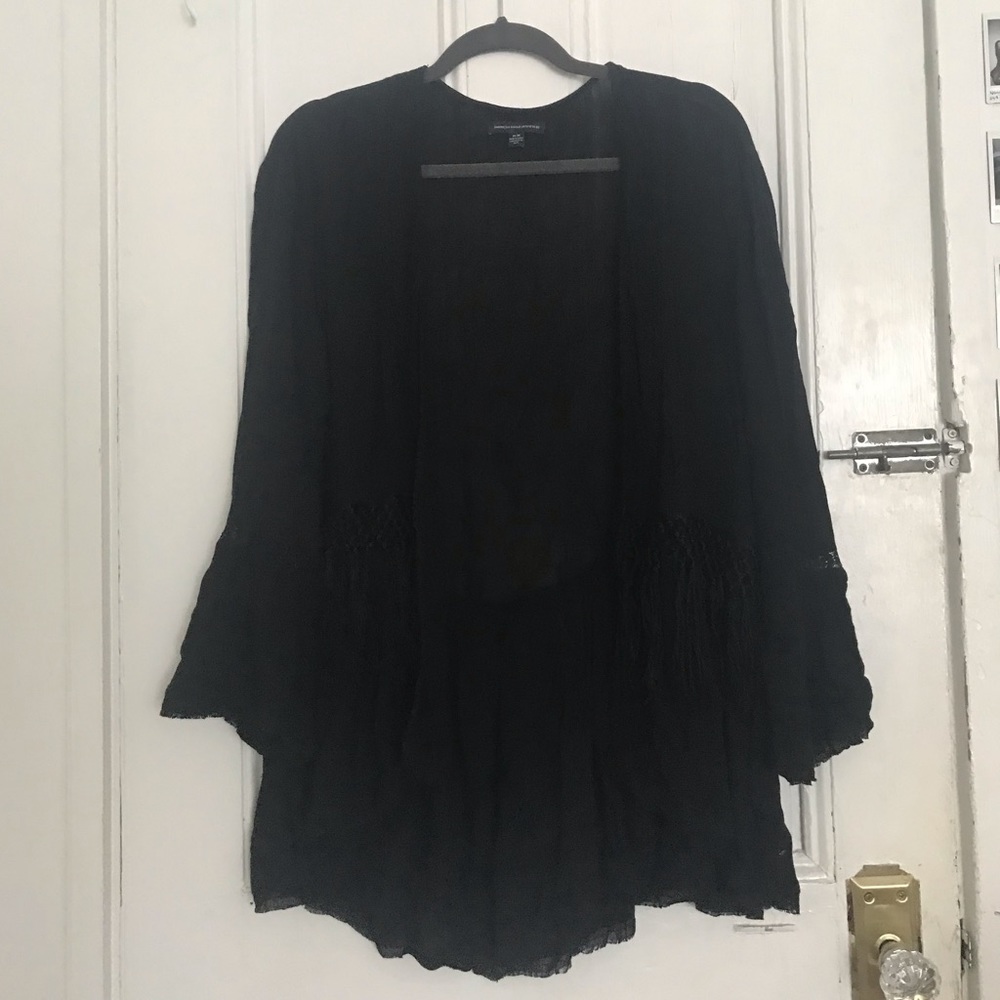 black AE kimono